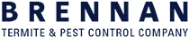 Brennan Termite & Pest Control Company logo in navy text
